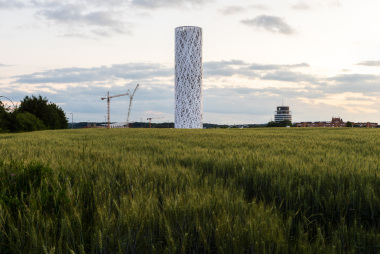 Wasserturm in Gasperich, Luxemburg licht kunst licht