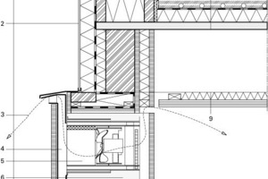  Detail 3, Lüftungsflügel Atrium, M 1 : 12,5 