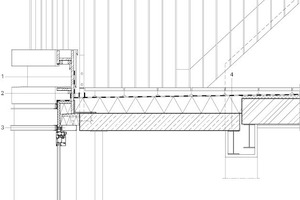  Detailschnitt Dachterrasse, M 1 : 25 