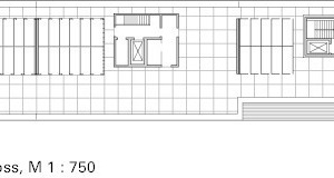  Grundriss Dachgeschoss, M 1 : 750  