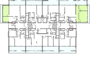  Grundriss gerade Ebene neu, M 1 : 400 