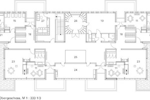  Grundriss 1. Obergeschoss, M 1 : 333 1/3 