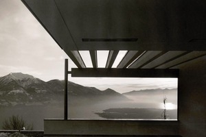  Terasse des Hauses Bucerius mit Blick auf den Lago Maggiore in Brione sopra Minusio/Schweiz (1962-66) 