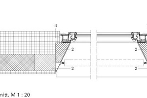  Detailschnitt horizontal, M 1 : 20 