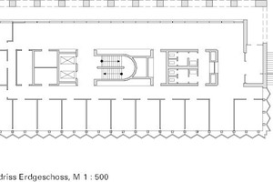  Grundriss Erdgeschoss, M 1 : 500 