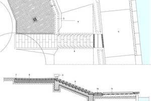  Treppendetail Terrasse, M 1 : 100 