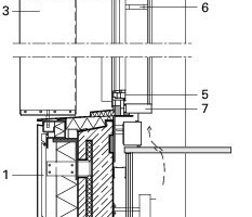  Fassadenschnitt, M 1 : 33 1/3 