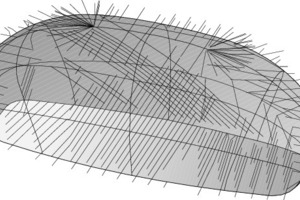  Die Bauachsen werden um diagonale Kurven erweitert, 