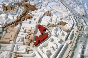  Stadtmodell: Hier sieht man den Wert der Stuben-gasse im Gesamtgefüge „historischer Stadtraum“ 