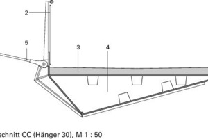  Detailschnitt CC (Hänger 30), M 1 : 50 