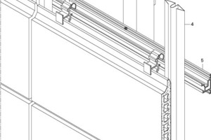  Isometrie der Alphaton-Ziegel-Fassade mit Aluminium-Unterkonstruktion 