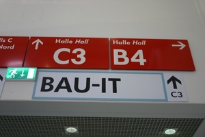  In Halle C3 der BAU fand die BAU-IT 2013 statt 
