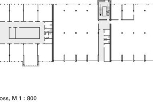  Erdgeschoss, M 1 : 800 