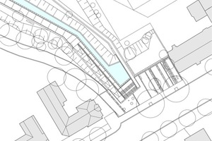  Grundriss Verlegeplan Eingangsplatz Habersaathstraße, M 1 : 750 