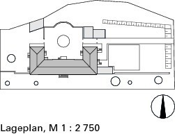  Lageplan, M 1 : 2 750 