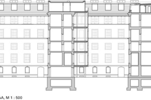  Schnitt AA, M 1 : 500 