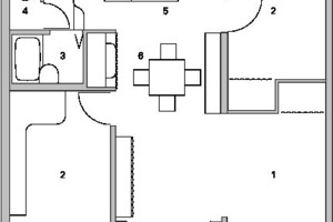  Regelgrundriss 2 (30 m²), M 1 : 100 