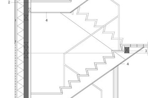  Detailschnitt Fassde/Treppe, M 1 : 50 