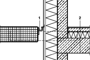  Detail Übergang Balkon/Wohnung, M 1 : 20 