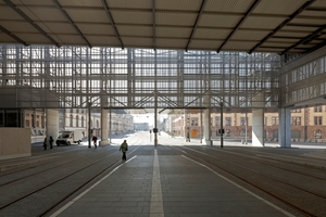  Öffnung der Halle mit ihrem Binnenlegen in den Stadtraum 