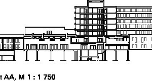  Schnitt AA, M 1 : 1 750 