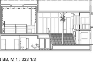  Schnitt BB, M 1 : 333 1/3 