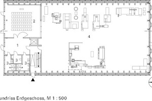  Grundriss, M 1 : 500 