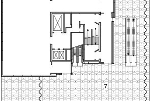  Grundriss Level +8, M 1 : 750 