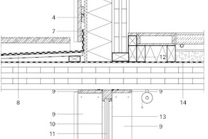  Detail Balkon/Fluchtweg, M 1 : 20  