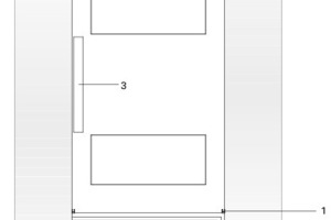  	1	Metallschiene	2	Spiegel	3	Metallgriff, lackiert	4	Glasplatte	5	Spanplatte, lackiert	6	Lade	7	Tisch, Bestand 