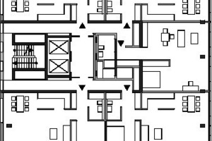  Grundriss 5-Spänner, M 1 : 400 