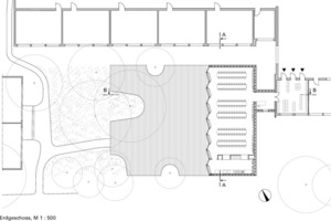  Erdgeschoss, M 1 : 500 