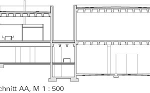  Schnitt AA, M 1 : 500 