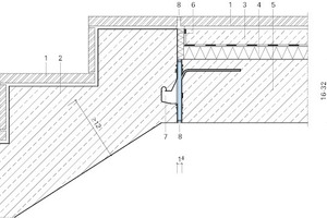  Abb. 1: Querschnitt eines akustisch entkoppelten Treppenlaufs 