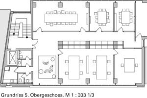  Grundriss 5. Obergeschoss, M 1 : 333 1/3 