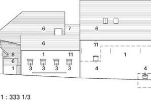  Südansicht, M 1:333 1/3 