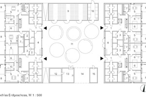  Grundriss Erdgeschoss, M 1 : 500 