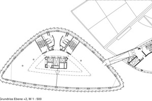  Grundriss Ebene +2, M 1 : 500 