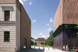  Türkentor, Ansicht Türkenstraße, Blick auf die Alte Pinakothek 