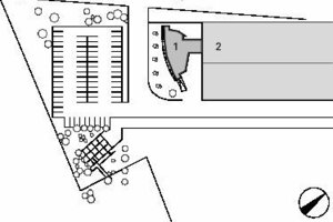  Lageplan, M 1 : 2500 