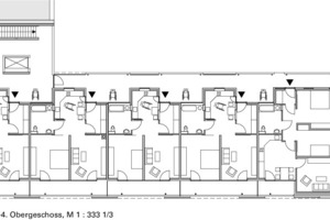  Grundriss 1.–4. Obergeschoss, M 1 : 333 1/3 