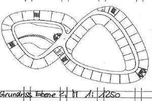  Grundriss Ebene 1, M 1 : 1250 