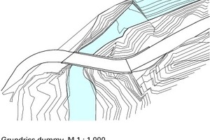  Grundriss Schaufelschluchtbrücke, M 1 : 1000 