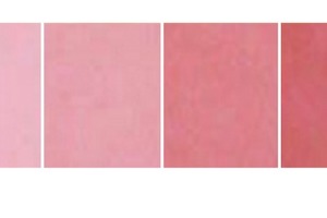  Je nach dem wie viel Pigment dem Beton beigegeben wird, können unterschiedliche Farbeffekte erzielt werden. Bei 8% (des Zementwertes) ist aber Schluss: Es tritt keine nennenswerte Farbvertiefung mehr ein 