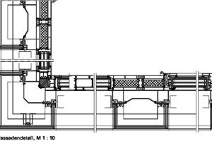  Schnitt Fassade, M 1 : 10 