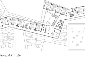  Grundriss 1. und 2. Obergeschoss, M 1 : 1 250 