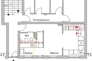  Grundriss Erdgeschoss Haus 1, M 1 : 125 