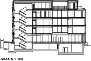  Schnitt AA, M 1 : 500 