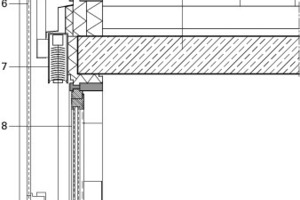  Detail Fassade Deckenanschluss,  M 1 : 33 1/3 