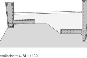  Detailschnitt 4 Schaufelschluchtbrücke, M 1 : 100 